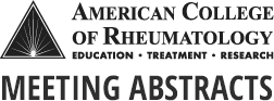 ACR Meeting Abstracts ACR Meeting Abstracts